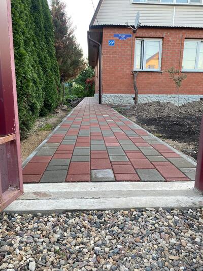 Укладка тротуарной плитки