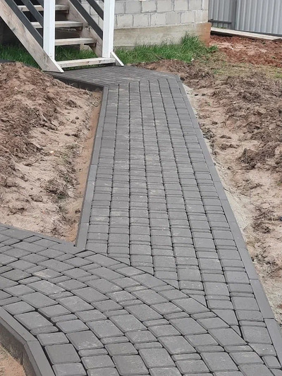 Укладка тротуарной плитки