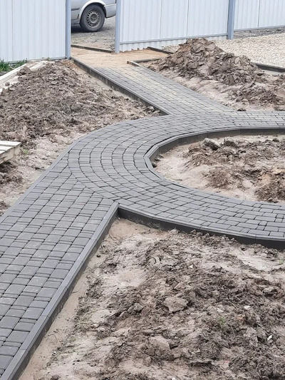 Укладка тротуарной плитки