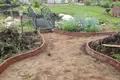 Бордюр садовый 500X210X40 оранжевый