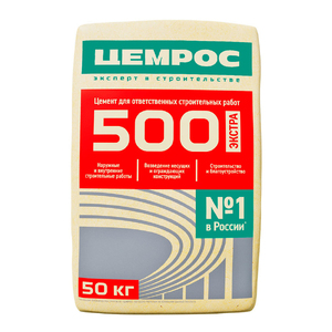 Цемент Евроцемент М500 Д0 ЦЕМ I 42,5 50 кг